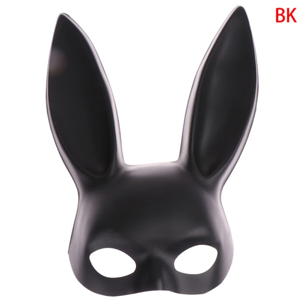 1. Sexig Cosplay PVC Mask Kvinnor Halloween Maskerad Fancy Par Black one size Black one size
