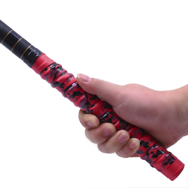 Absorberande svett racket halkfri tejp handtag grepp för tennis badminton röd en storlek Red one size