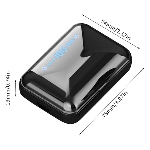 Trådløse hodetelefoner - Bluetooth 5.0 Mini hodetelefoner med HD-mikrofon