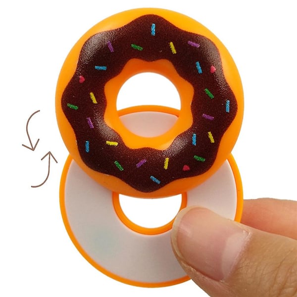 Magnetisk Fidget Slider, Fidget Legetøj til Voksne, Dessert Push Slider Stressaflastende Legetøj, Kontor Legetøj EDC Toy Doughnut