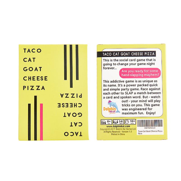 Nyt Taco Cat Goat Cheese Pizza Kortspil Familiefest Sjovt Spil Gavelegetøjsspil Shytmv One Size One Size