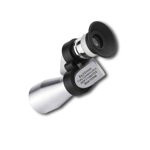 8x20 HD Nattvision Mini Pocket Zoom Monokulär Utomhus Teleskop Endast Mikroskop