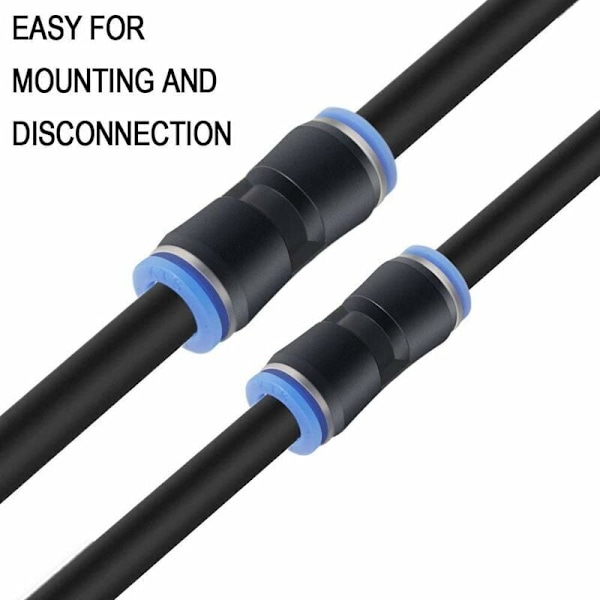 42 st Pneumatiska Kopplingar T/ Y/ I Rak Typ Snabbkoppling Tryckluft 6mm/ 8mm Kompressorkoppling, med Låda.