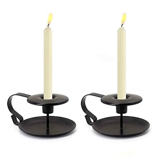 2 lysestager Vintage Retro Lysestage til Spidslys