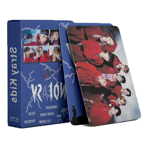 54st/ set Kpop Stray Kids Lomo-kortit Uusi albumi Poikien valokuvat