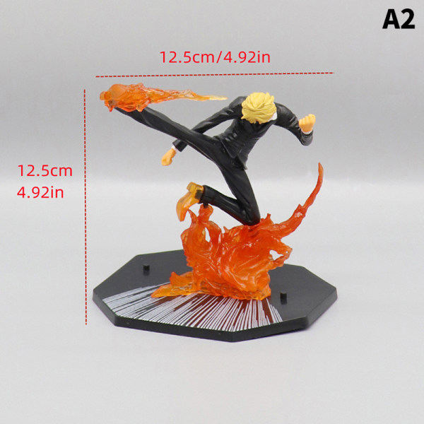 18 cm One Piece Figur Fire Fist Portgas·D·Ace Monkey·D·Luffy 2