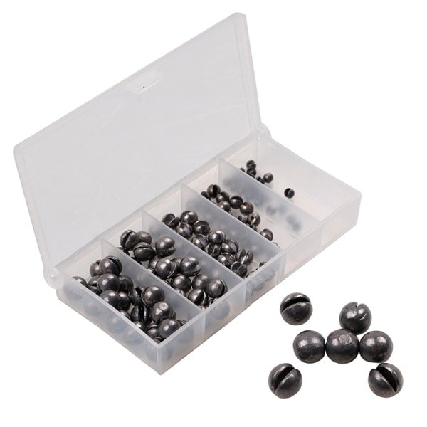 100 st 2,0 mm-4,0 mm flugbindande slitsade volframpärlor set 100PCS