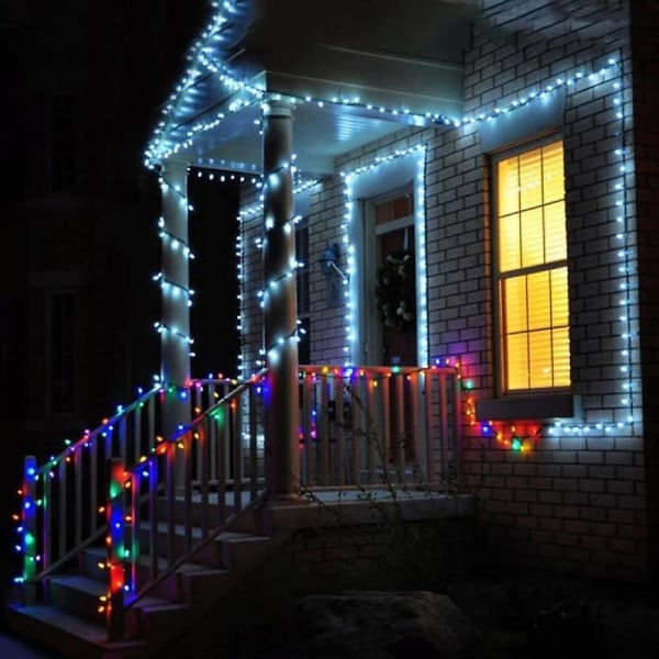 Utomhus Solar String Light 12m 100leds Vattentät Fairy Light