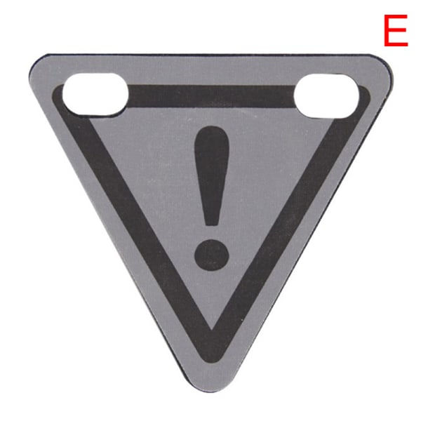 Pyörän heijastinkyltti logo Pyöräkolmio Tiny Reflector Cycli Gray E Gray E