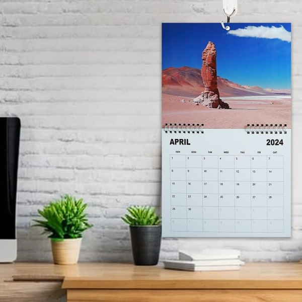 Natures Dick Pics 2024 -kalenteri, seinäkalenteri 2024, hauska seinätaide Gag Humor -lahja Prank -kalenteri White Elephant Gag -lahjaan