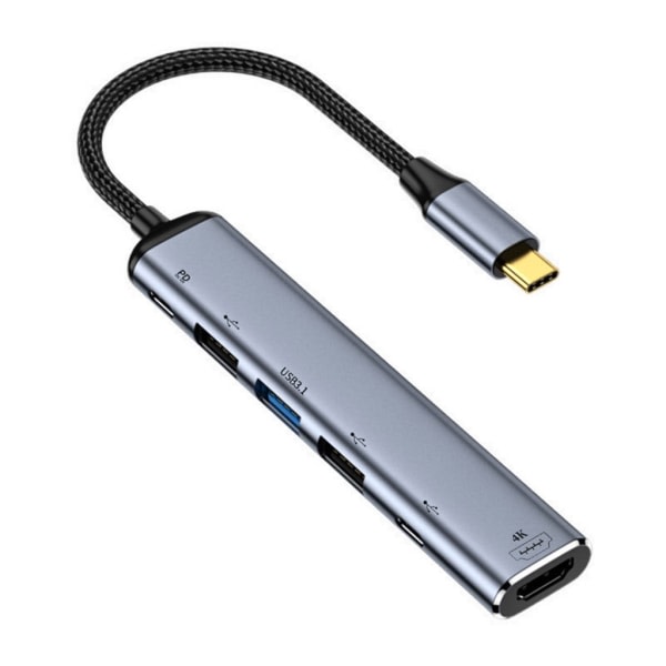 USB-C Type-C–HDMI-yhteensopiva HD4K-sovitin VGA USB3.0 -videomuunnin PD 100 W pikalaturi Type C -telakointiasema Y004 6