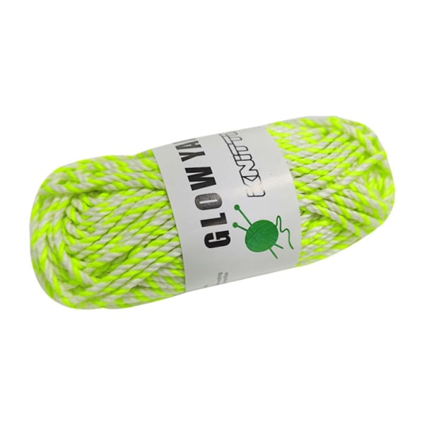 DIY Glow i mörkret Garn Blandad Färg Glow Garn Luminous garn för virkning realisera null - 7