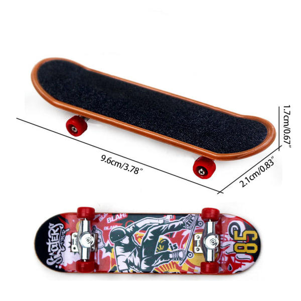 Barn Simulert Fingerboard Høy Kvalitet Legering Laget Bærbar Utdanningsleker Fin Skateboard Bærbar Leke