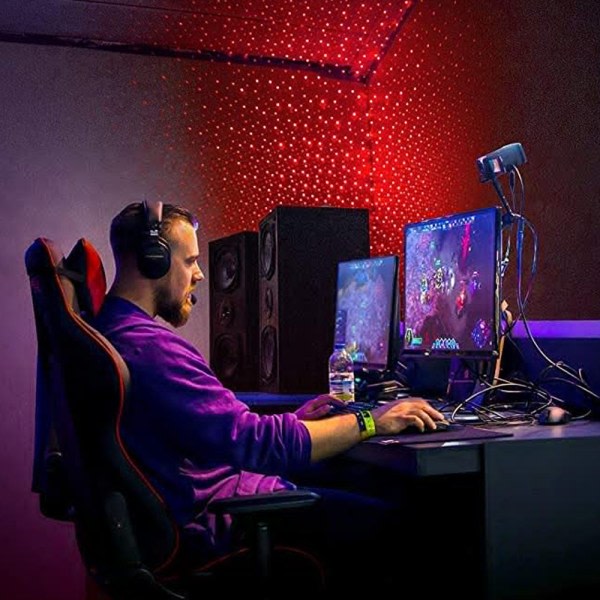 USB natlampe, stjerneprojektionsnatlampe, velegnet til