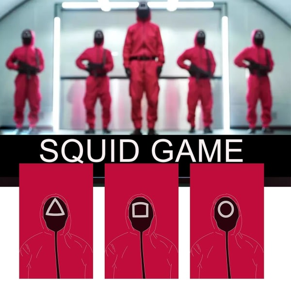 8 st Squid Game Kortlek Festbygge Multiplayer Brädspelskort Festdekoration Julpresentkort