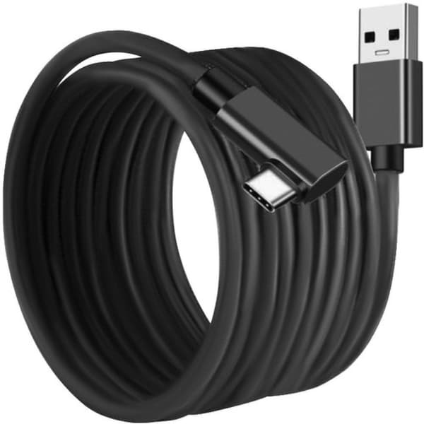 Oculus Link-kabel USB-C 3.2 5m - Link-kabel til Oculus Quest - VR-kabel Black Svart