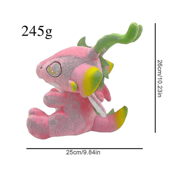 Drakfrukt Macaron Plyschleksak Kawaii Pitaya Dinosaur Mjuk Djurleksak För Barn Flickor Present SGrön