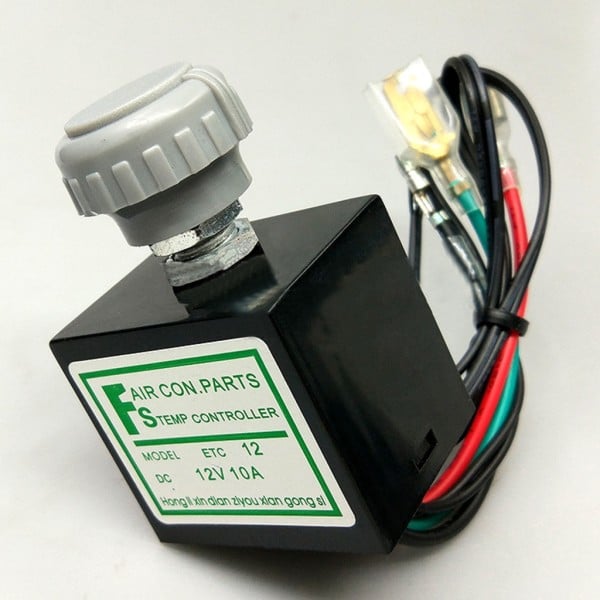 Elektronisk temperaturstyring Termostat Temperaturkontakt med sensor null - 12V