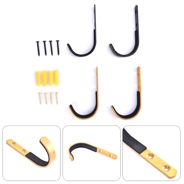 Stativlagring Rifle Shot Hooks Veggmonterte Hengere Svart CDQ