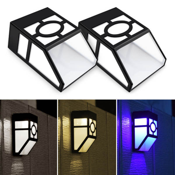 Solcelle Hegn Lys Udendørs Regnproof Sol Retro Væghængt Lampe 1:a Hvidt Lys