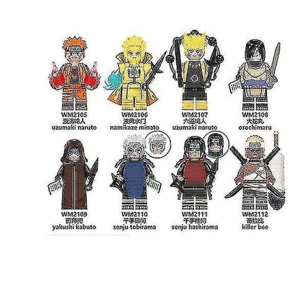 Naruto-serien Naruto-byggklossar Minifigur Barn som sätter ihop leksaker