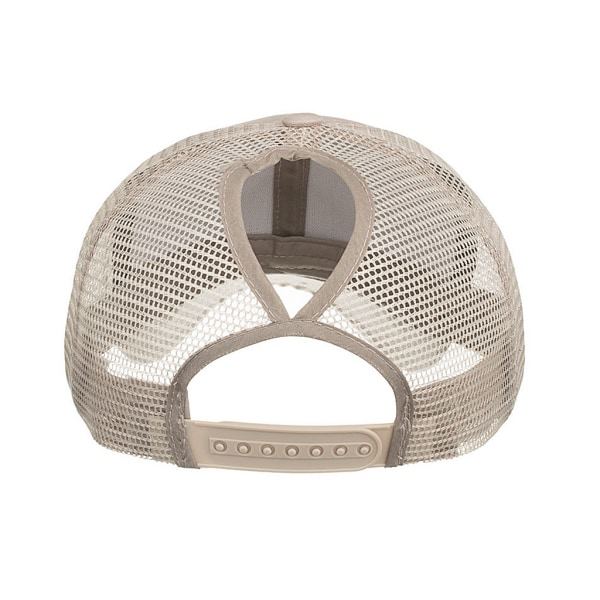 Hestehale-caps for kvinner Kvinner Snapback Sommer Mesh-hatt Kvinnelig mote Hip Hop-hatter Casual Justerbar utendørs svart