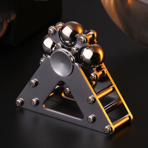 Ny metallspinner Antistress Hand Vuxen Leksak Reliever Leksak Gyrosc Silver one size Silver one size
