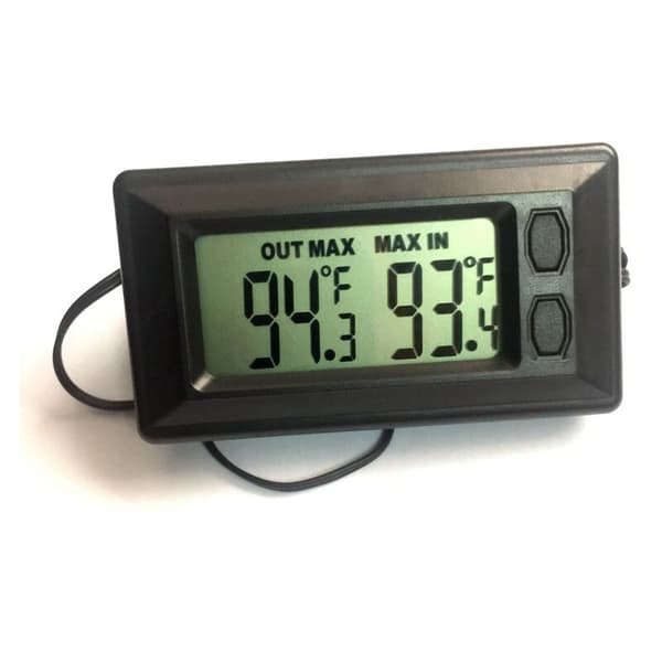 SHINING HOUSE Biltermometer Innendørs og Utendørs Termometer LCD Digitalt Display Termometer med Termometer