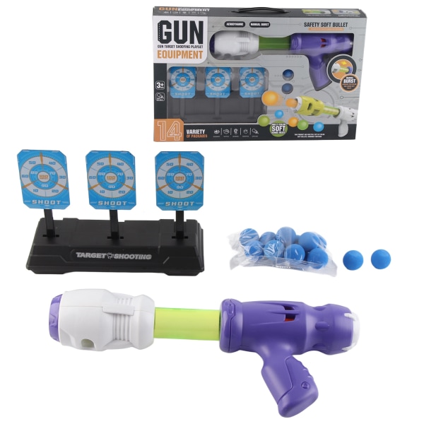 Target Scoring Leksak Poäng Auto Reset Target med skumbollar Luftleksaksspel för barn Lek inomhus utomhus