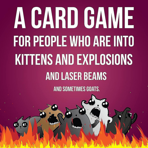 Exploding Kittens -korttipeli aikuisille, teineille ja lapsille, hauska perhepeli