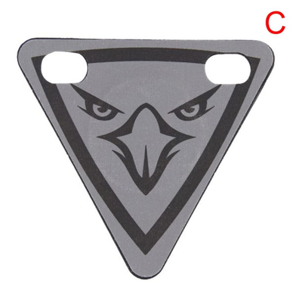 Pyörän heijastinkyltti logo Pyöräkolmio Tiny Reflector Cycli Gray C Gray C