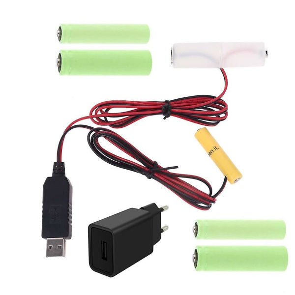 1,5v 3v 4,5v 6v Aa Aaa Batteri Eliminator Power för elektrisk klocka