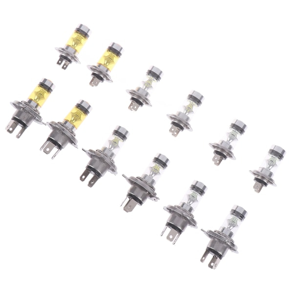 2x Auton H4/H7 9003 HB2 8000K Kauko-/lähivalo 20 LED-sumuvalo Keltainen H4