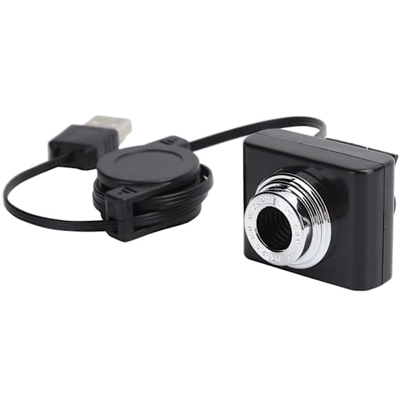 Webcam for video conferencing, USB manual focus built-in microphone driver-free computer webcam with high-quality video resolution, flexible