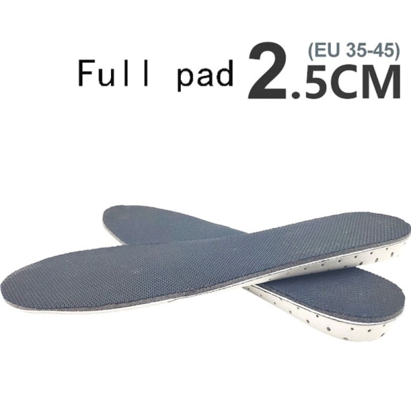 Unisex innersula Heel Lift Insert Shoe Pad Höjd Öka pad som bildet 3,3 cm