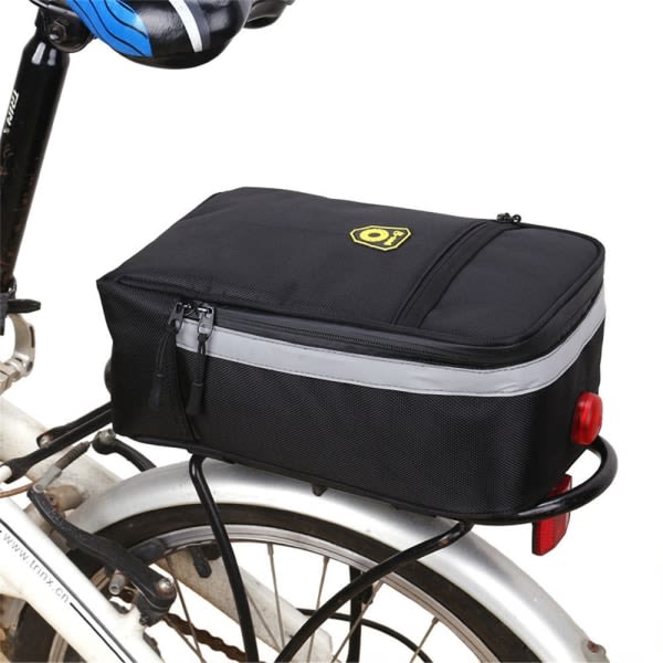 Bike Rear Carrier Bag Cykelställ Pack REFLECTIVE BLACK Reflex svart