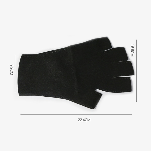 2 stk Anti Uv-stråler Beskyttelseshansker Neglehansker Led-lampe Negle Uv P A onesize A onesize
