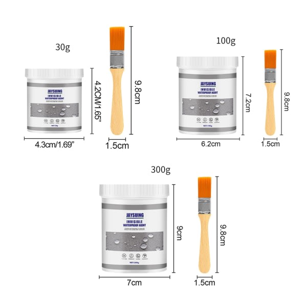 Transparent Vanntett Agent Toalett Anti-lekkasje Lim Sterk Binding 300g