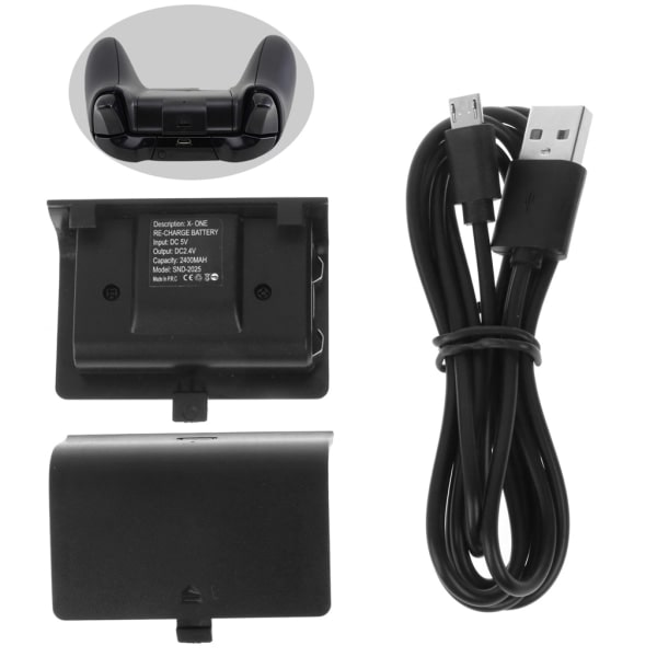 Nytt NI-MH 2400MAH laddningsbart batteripaket + USB-kabel för Xbox One