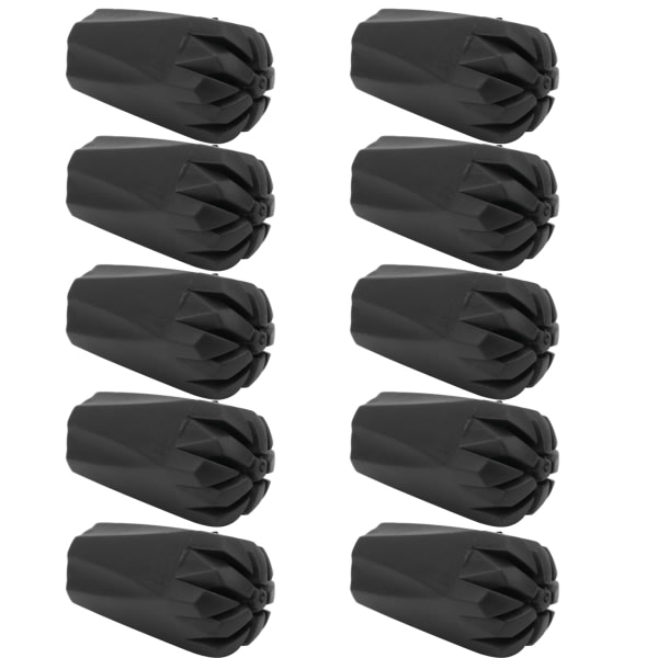 10st Klätterstavar Gummispets Cover Walking Stick Tips Protectors Vandringstillbehör