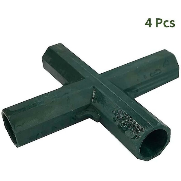 Hörnkoppling för växthusram, 4-pack 16 mm innerdiameter för möbler