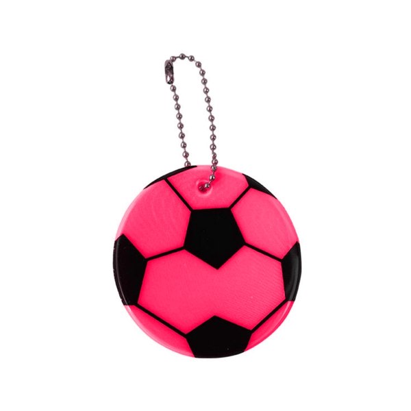 Børnesikkerhedsreflekser Nøgleringe Stilfuldt reflekterende fodboldmønster Rygsække Klapvogne Jakker Safe Reflector Nøglering Pink