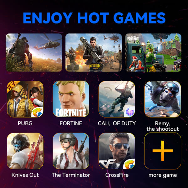 Bluetooth-kompatibel tastatur- og muskonverteringsadapter for mobilspill PUBG-mobil, Game for Peace, etc null - Mix SE