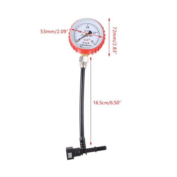 Polttoainepaineen mittauslaite 7,89 & 9,49 mm liittimellä