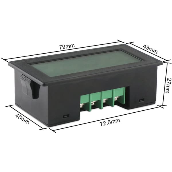 Digital panel wattmätare 220V AC 60V-500V 20A