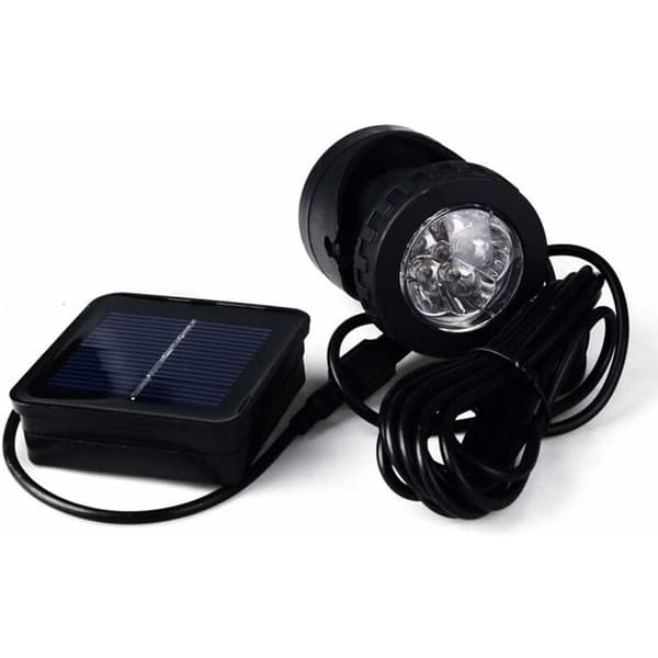 Solcelledrevet LED Spotlight til Dam, Undervandsbelysning til Have, Stibelysning