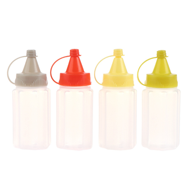 4 stk Minisåsflaske påfyllbar ketchup honung salatbeholder