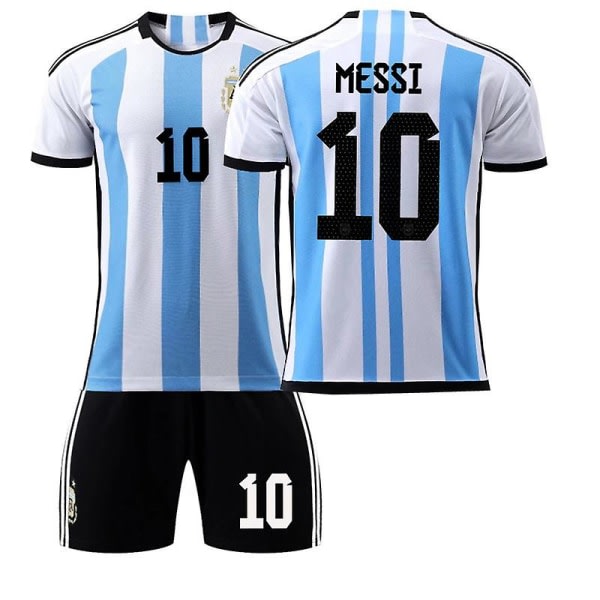 Fotbollströja för VM i Argentina Messi nr 10, barnstorlek 16