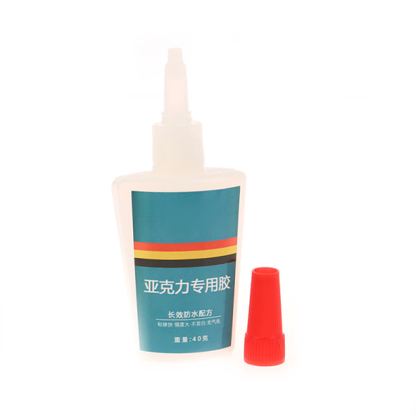 40 g stærk instant akryllim PMMA Adhesive ABS Transparent F