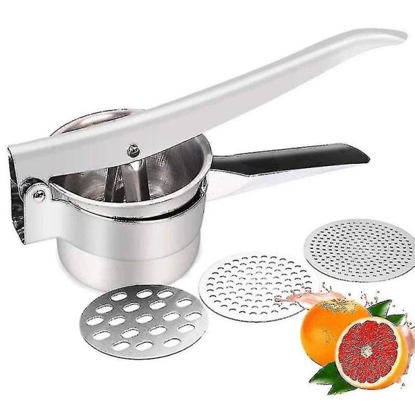Premium Spaetzle / Potetpresse laget av rustfritt stål 3 sikteinsatser